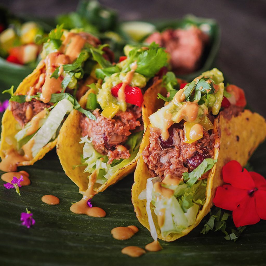 Tacos vegan cu Jackfruit
