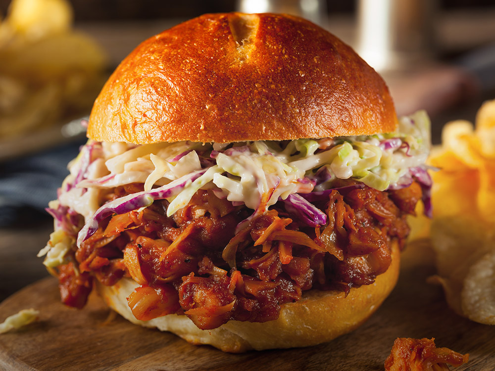 Burger vegetarian cu Jackfruit